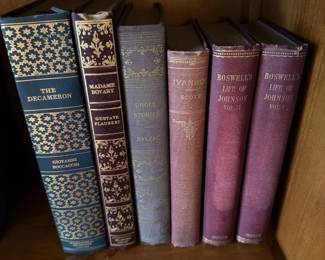 Hundreds of vintage books: fiction, poetry, science and history.
