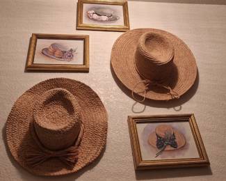 More art and wicker hats