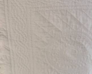 Beautiful Handmade Quilts! It may be all white, but the details!!!