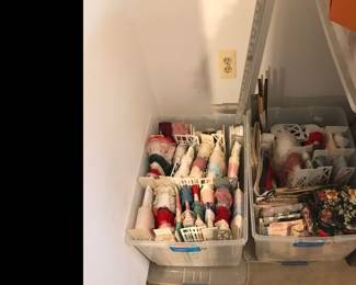 Check out our craft room! Lace of all types! 