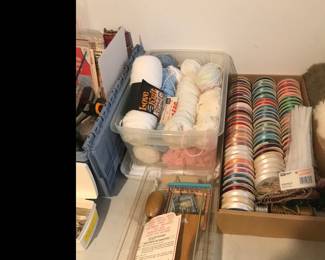 Yarn supplies lace and ribbons!