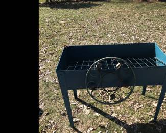 One of 2 raised garden beds! Rolling planter stands!