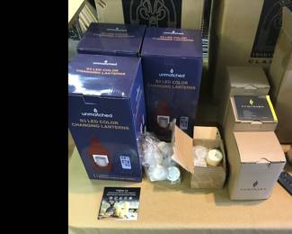 New flameless candles from QVC in the garage! There's even more in the laundry room and lower level!