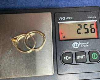 10K GOLD AND DIAMOND ENGAGEMENT SET