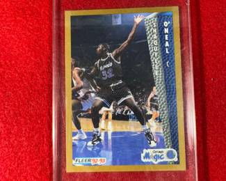 SHAQUILLE O NEAL 1992-93 ROOKIE PLAYER CARD