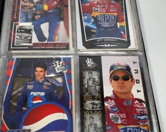 JEFF GORDON, DALE EARNHARDT COLLECTOR NASCAR CARDS