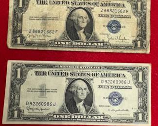 UNITED STATES BLUE SEAL SILVER CERTIFICATES