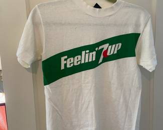 1990s 7UP Graphic T-Shirt – Autographed by Nascar Drivers 