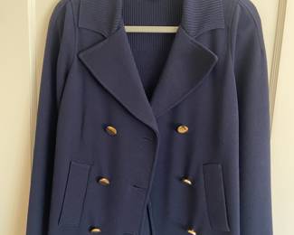 St. John Navy Double Breasted Jacket – Size 2