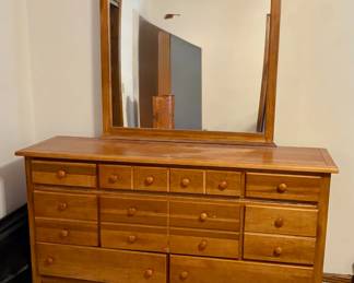 Dresser with mirror