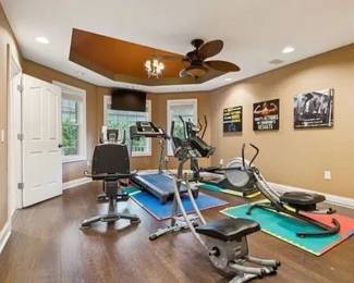 Exercise equipment - exercise posters, floor mats - various prices