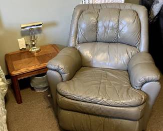 Oversized leather rocker/recliner $50
