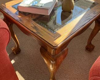 End tables with glass inserts (2) $40/each