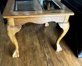 End tables with glass inserts (2) $40/each