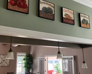 Various canvas Kitchen art - $7/each