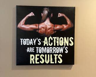 Various motivational exercise canvas prints - $7/each
