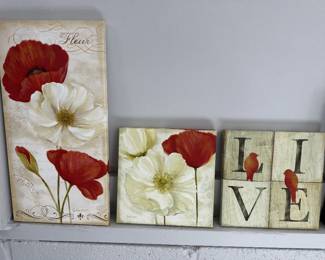 Various art work - priced to sell - cluster pictures or singles.