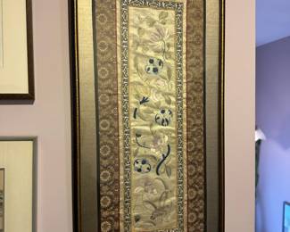 Framed Chinese Silk Embroidery