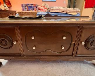 Jacobean Style Coffee Table with Storage