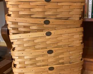 Set of 5 Peterboro Double Handled Gathering Baskets