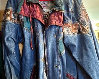 1980s Current Seen Denim Patchwork Jacket