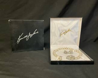 Kenneth Jay Lane Elegant Necklace And Earrings
