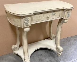 White Mini Console Table