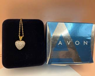 Heart Diamond Cluster Necklace 