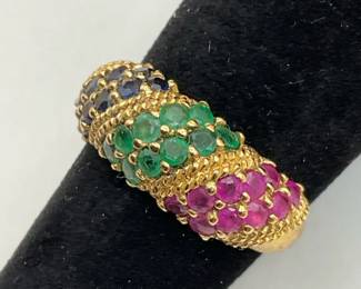 14K MultiStone Ring 