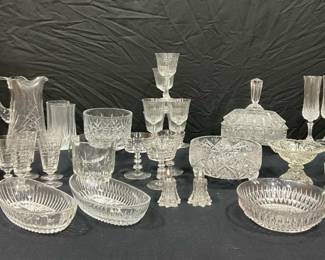 Cut Glass Crystal Dining Party 