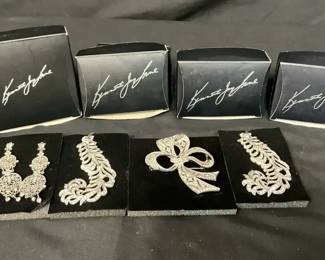 Pins And Earrings By Kenneth Jay Lane