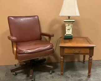 Broyhill, Lamp, Rolling Chair