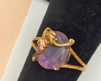 Black Hills Ameythst Avon Ring 