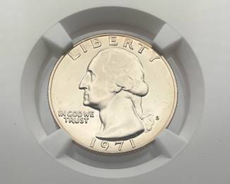 1971-S Proof Washington Quarter, NGC PF 68