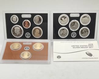 2016 US Mint Silver Proof Set