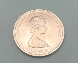 1973 Bahamas Silver $10 Independence Coin