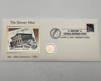 The Denver Mint Centennial Anniversary State Quarter & Postal Cancellation Set