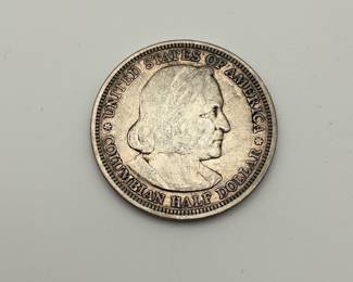 1892 US Silver Columbian 50c