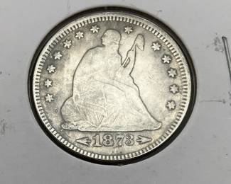 1873 Seated Liberty Quarter