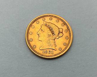 1861 US $2.50 Gold Liberty