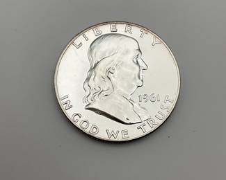 1961 Proof Franklin Silver 50c