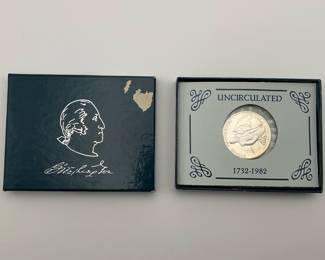 1982 90% Silver George Washington Commemorative Half Dollar
