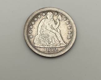 1852 Seated Liberty Dime