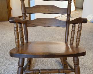 Wooden rocking chair