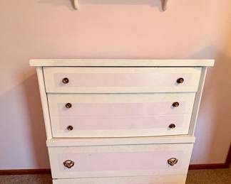 Painted Harmony House chest of drawers with matching shelf