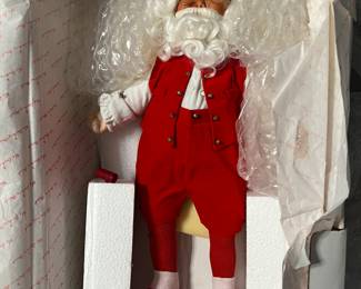 SANTA CLAUS AT HIS WORKBENCH