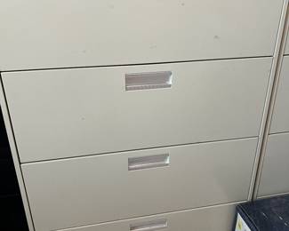 1 OF 2 METAL LATERAL FILING CABINETS