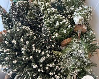 FAUX TREES  - IDEAL FOR CHRISTMAS VILLAGE AND HOLIDAY DECORATING