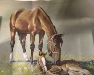 LARGE VINTAGE PRINT - UNFRAMED