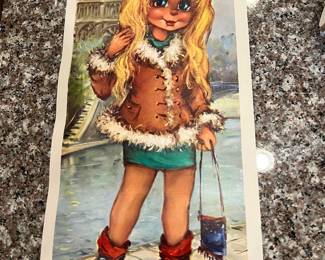 LARGE VINTAGE PRINT - UNFRAMED